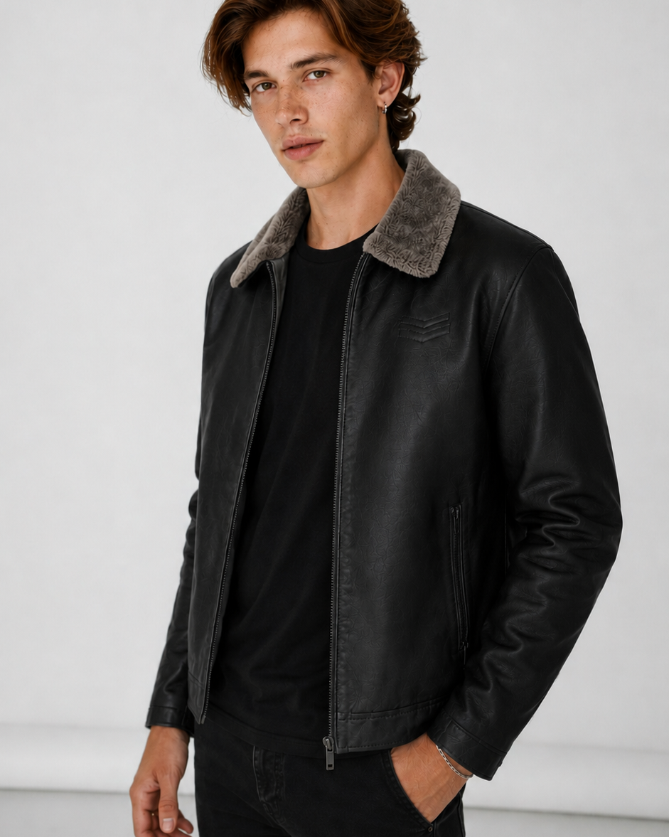 Chaqueta Aviador Heritage | Cuello de Pelo Sintético y Estética Atemporal