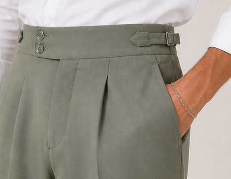 Pantalón de Sastrería de Tiro Alto — Corte Elegante y Caída Fluida