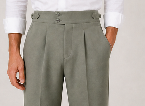 Pantalón de Sastrería de Tiro Alto — Corte Elegante y Caída Fluida