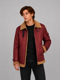 Chaqueta Aviador Shearling | Estética Clásica y Carácter Atemporal