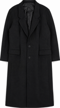 Abrigo X-Long Noir Prestige | Silueta Imponente y Minimalismo