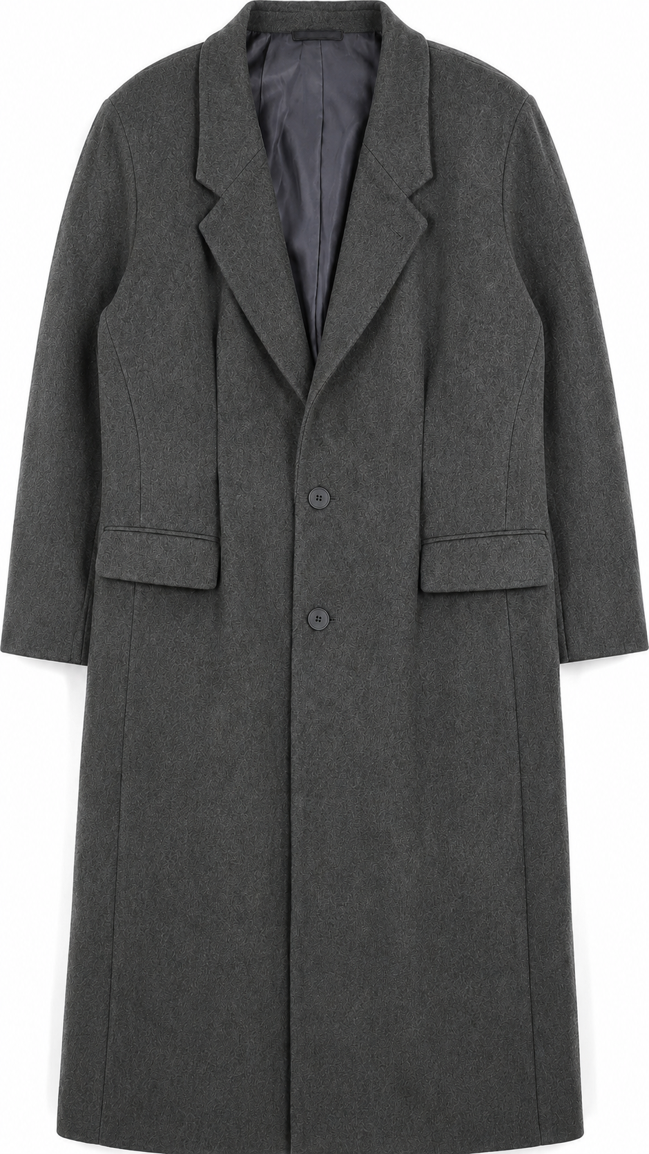 Abrigo X-Long Noir Prestige | Silueta Imponente y Minimalismo
