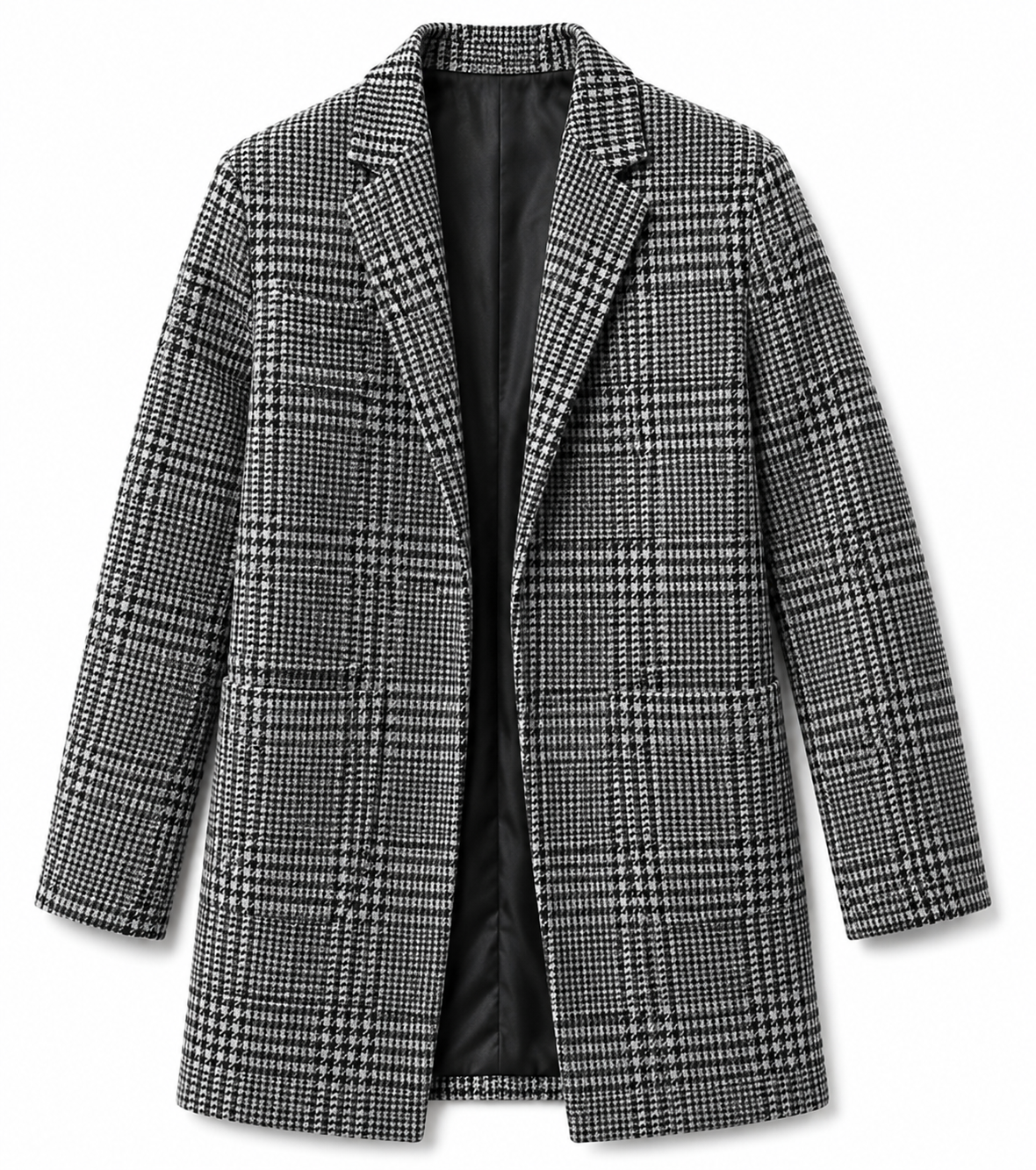 Trench Houndstooth Classic | Estructura, Abrigo y Carácter Atemporal