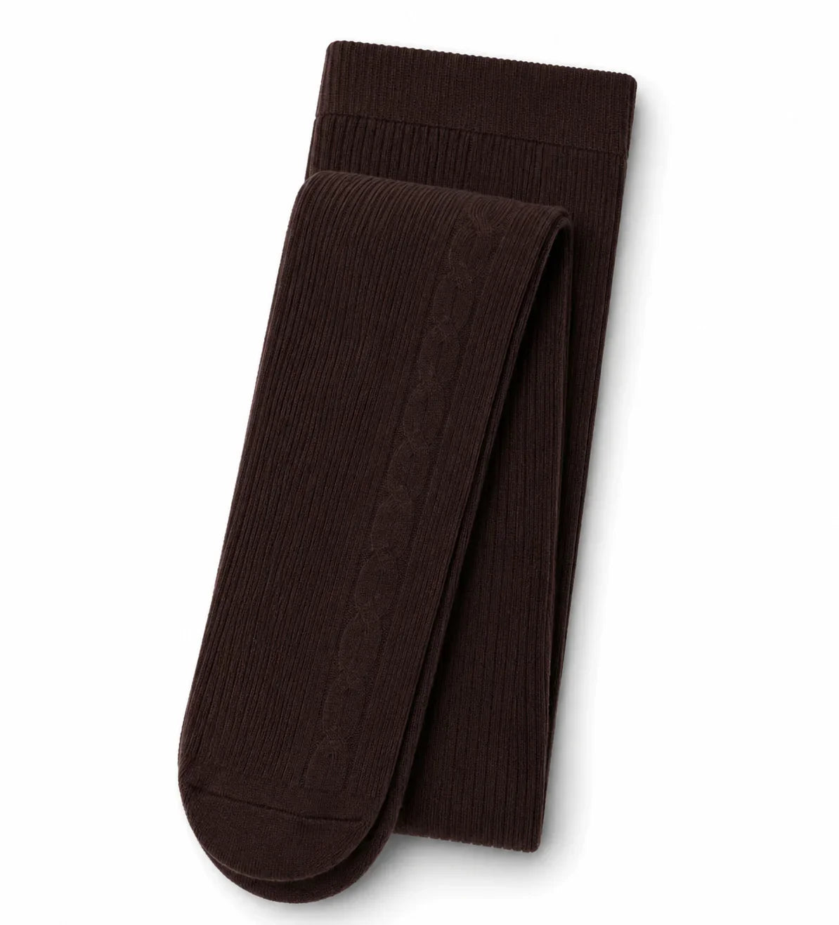 Calcetines marrones con diseño de cable, textura ribeteada y acabado elegante para hombre o mujer