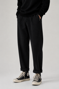 Pantalón Casual Hombre Slim Recto – Cintura Elástica y Corte Tapered de Otoño