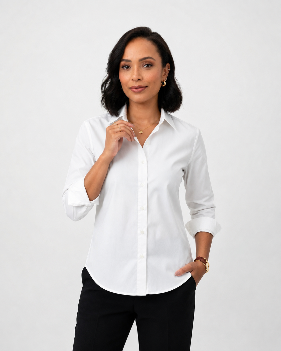 Camisa de Sastrería Slim — Corte Definido y Elegancia Clásica