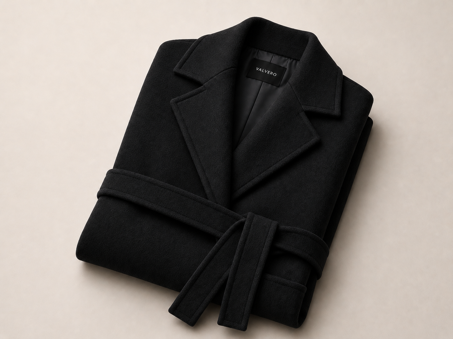 Abrigo Doble Faz en Lana y Cashmere – Silueta Cinturada