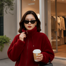 Chaqueta Ligera de Coral Fleece para Mujer – Suave, Cálida y Casual