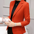 Blazer Slim Mujer – Estilo Ejecutivo, Bolsillos Funcionales y Cuello Solapa