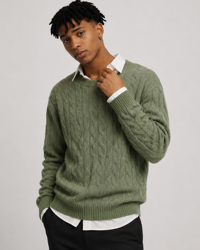 Jersey Grueso de Invierno – 100% Lana Merino Extrafina