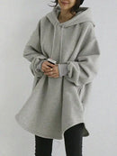 Sudadera con Capucha para Mujer – Estilo Casual, Holgada y de Manga Larga