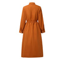 Vestido Midi Luna – Estilo Camisero Elegante