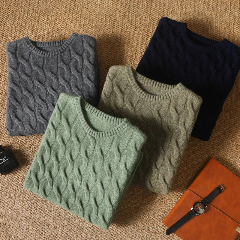 Jersey Grueso de Invierno – 100% Lana Merino Extrafina