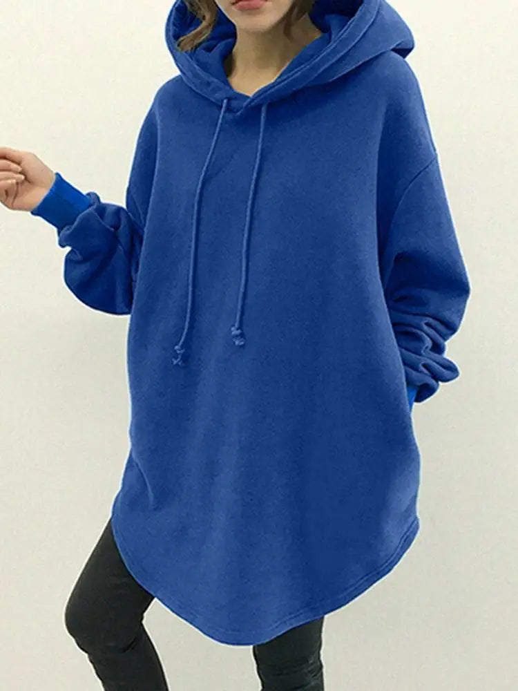 Sudadera con Capucha para Mujer – Estilo Casual, Holgada y de Manga Larga