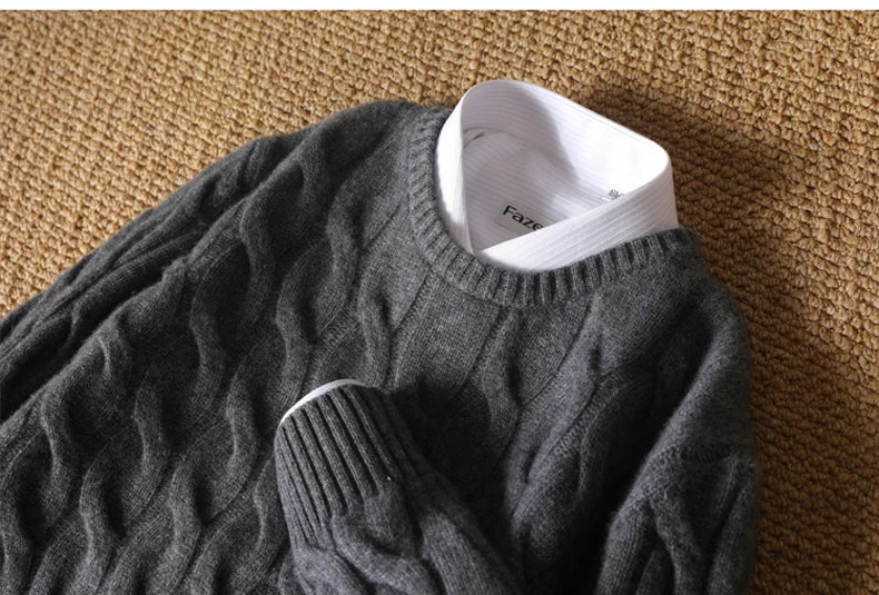 Jersey Grueso de Invierno – 100% Lana Merino Extrafina