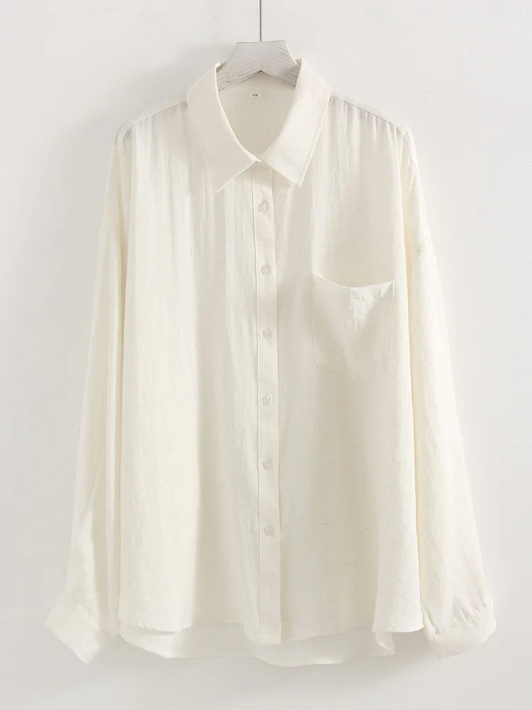 Camisa Oversize de Lino — Elegancia Ligera para el Verano