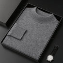 Jersey de Cachemir 100% para Hombre – Cuello Medio Alto, Tejido Fino y Estilo Casual Premium