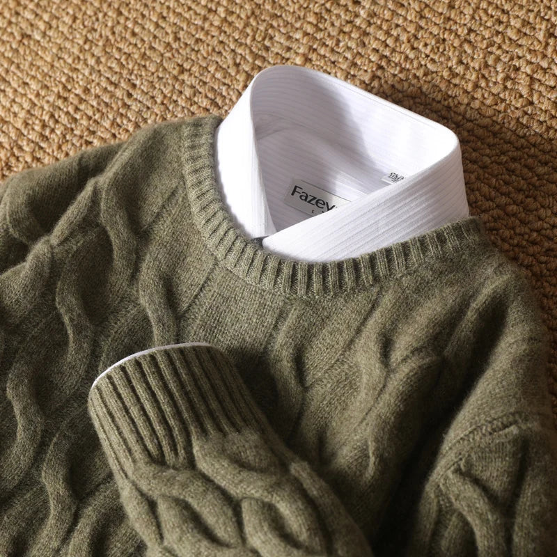 Jersey Grueso de Invierno – 100% Lana Merino Extrafina