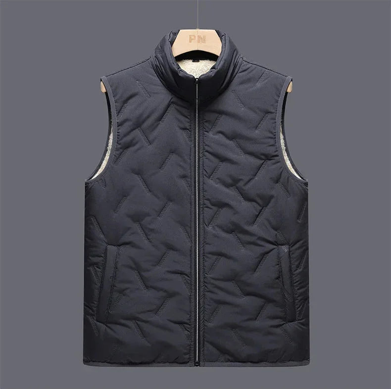 Chaleco acolchado para hombre, diseño moderno con forro polar, ideal para otoño e invierno
