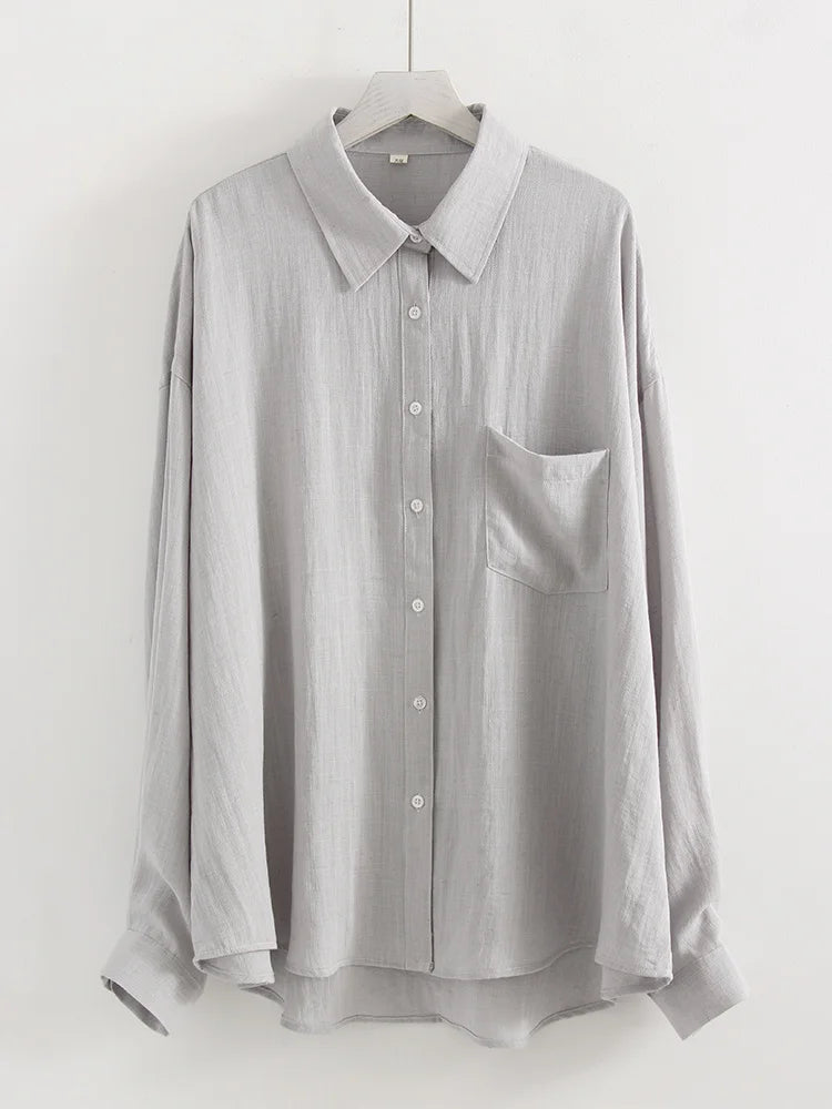 Camisa Oversize de Lino — Elegancia Ligera para el Verano
