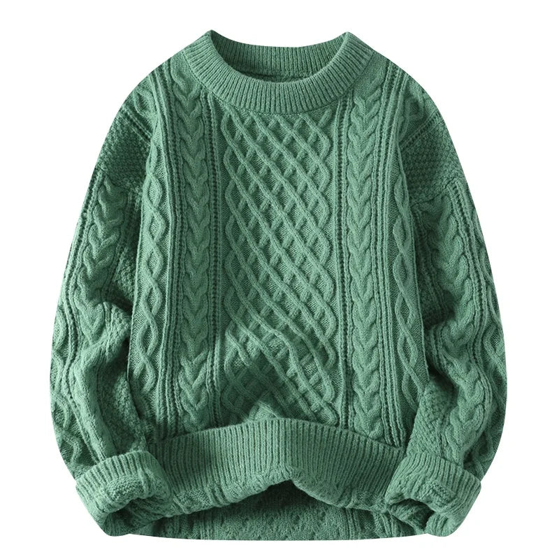 Suéter Vintage O-Neck | Minimalismo Retro y Versatilidad Urbana