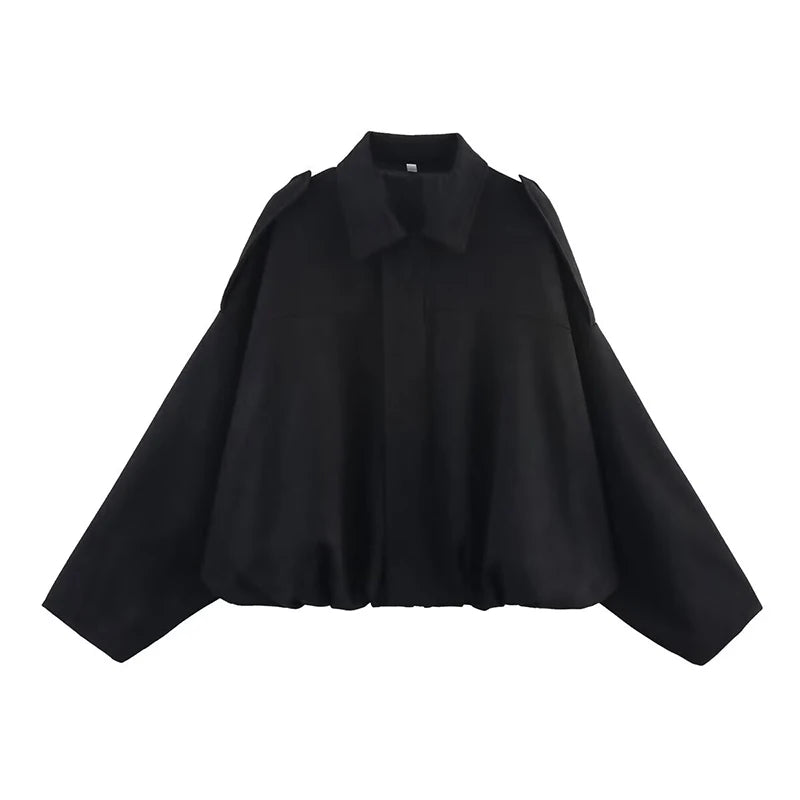 Bomber Vintage Oversize | Textura Suave y Cremallera Dorada