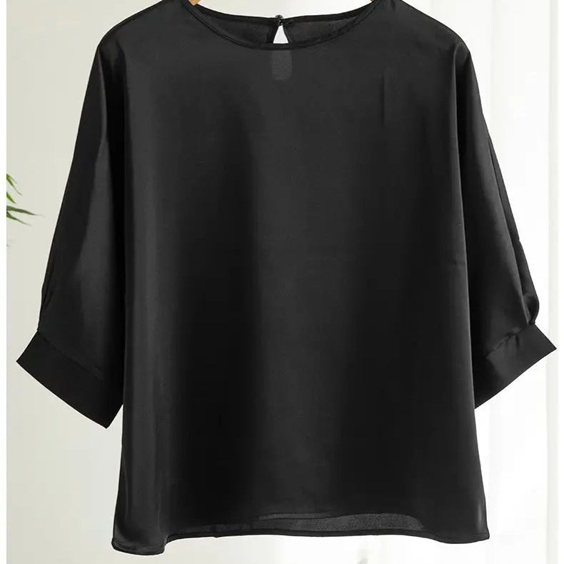Blusa Satin Évora – Soft Luxury