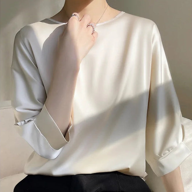 Blusa Satin Évora – Soft Luxury