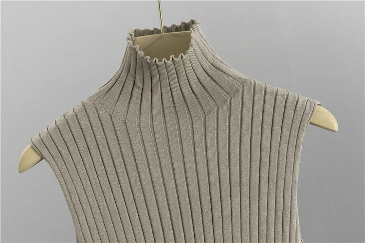 Conjunto de Punto de Tres Piezas — Cárdigan Largo, Top y Pantalón Wide Leg