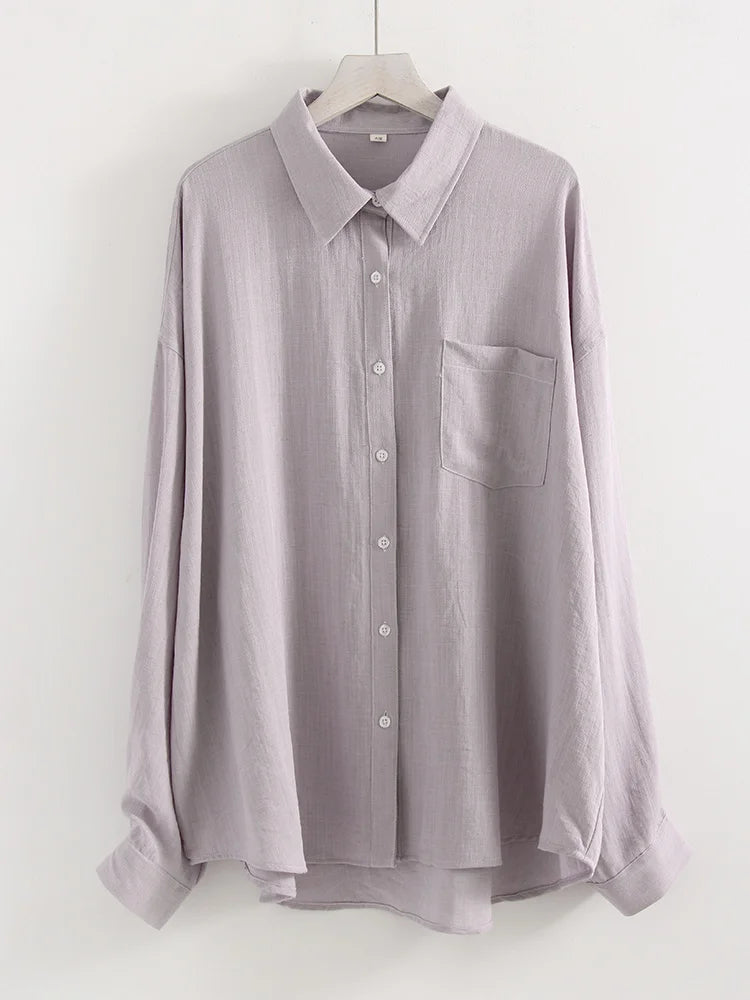 Camisa Oversize de Lino — Elegancia Ligera para el Verano