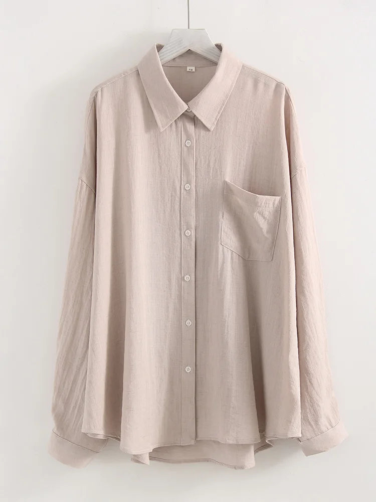 Camisa Oversize de Lino — Elegancia Ligera para el Verano