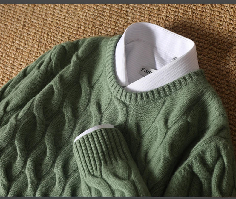 Jersey Grueso de Invierno – 100% Lana Merino Extrafina