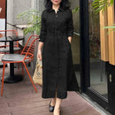 Vestido Midi Luna – Estilo Camisero Elegante