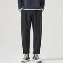 Pantalón Casual Hombre Slim Recto – Cintura Elástica y Corte Tapered de Otoño