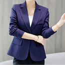 Blazer Slim Mujer – Estilo Ejecutivo, Bolsillos Funcionales y Cuello Solapa