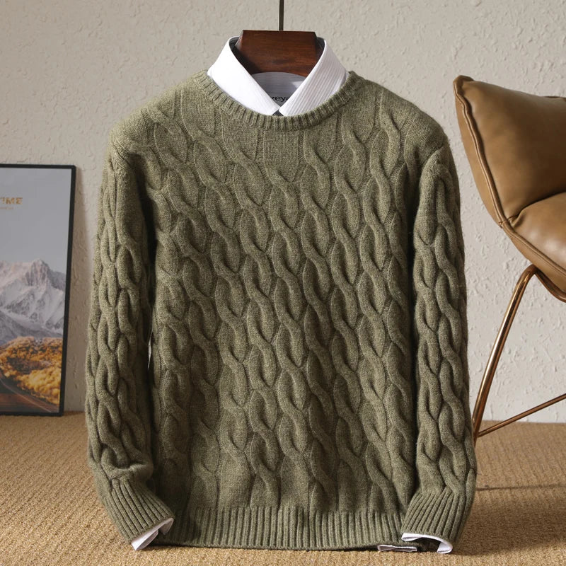 Jersey Grueso de Invierno – 100% Lana Merino Extrafina