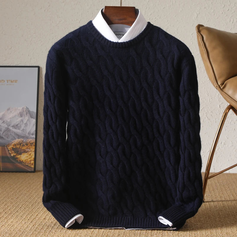 Jersey Grueso de Invierno – 100% Lana Merino Extrafina