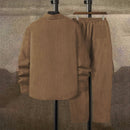 Conjunto Casual Elegante, Camisa de Manga Larga y Pantalón