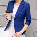 Blazer Slim Mujer – Estilo Ejecutivo, Bolsillos Funcionales y Cuello Solapa