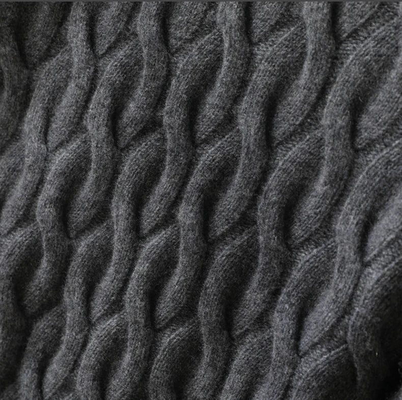 Jersey Grueso de Invierno para Hombre – 100% Lana Merino Extrafina