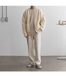 Cárdigan Slim para Hombre con Cremallera – Estilo Otoño/Invierno