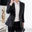 Blazer Slim Mujer – Estilo Ejecutivo, Bolsillos Funcionales y Cuello Solapa