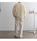 Cárdigan Slim para Hombre con Cremallera – Estilo Otoño/Invierno