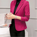 Blazer Slim Mujer – Estilo Ejecutivo, Bolsillos Funcionales y Cuello Solapa