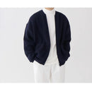 Cárdigan Slim para Hombre con Cremallera – Estilo Otoño/Invierno