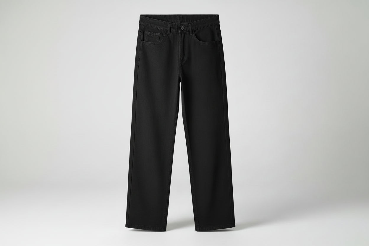 Jeans Rectos Black Edition | Corte Clásico y Caída Suave