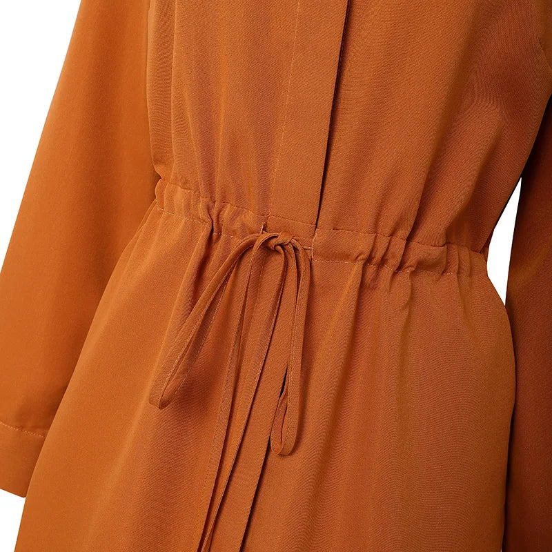 Vestido Midi Luna – Estilo Camisero Elegante