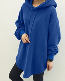 Sudadera con Capucha para Mujer – Estilo Casual, Holgada y de Manga Larga