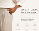 Pantalón de Sastrería de Tiro Alto con Ajustadores Laterales — Silueta Recta y Minimalista