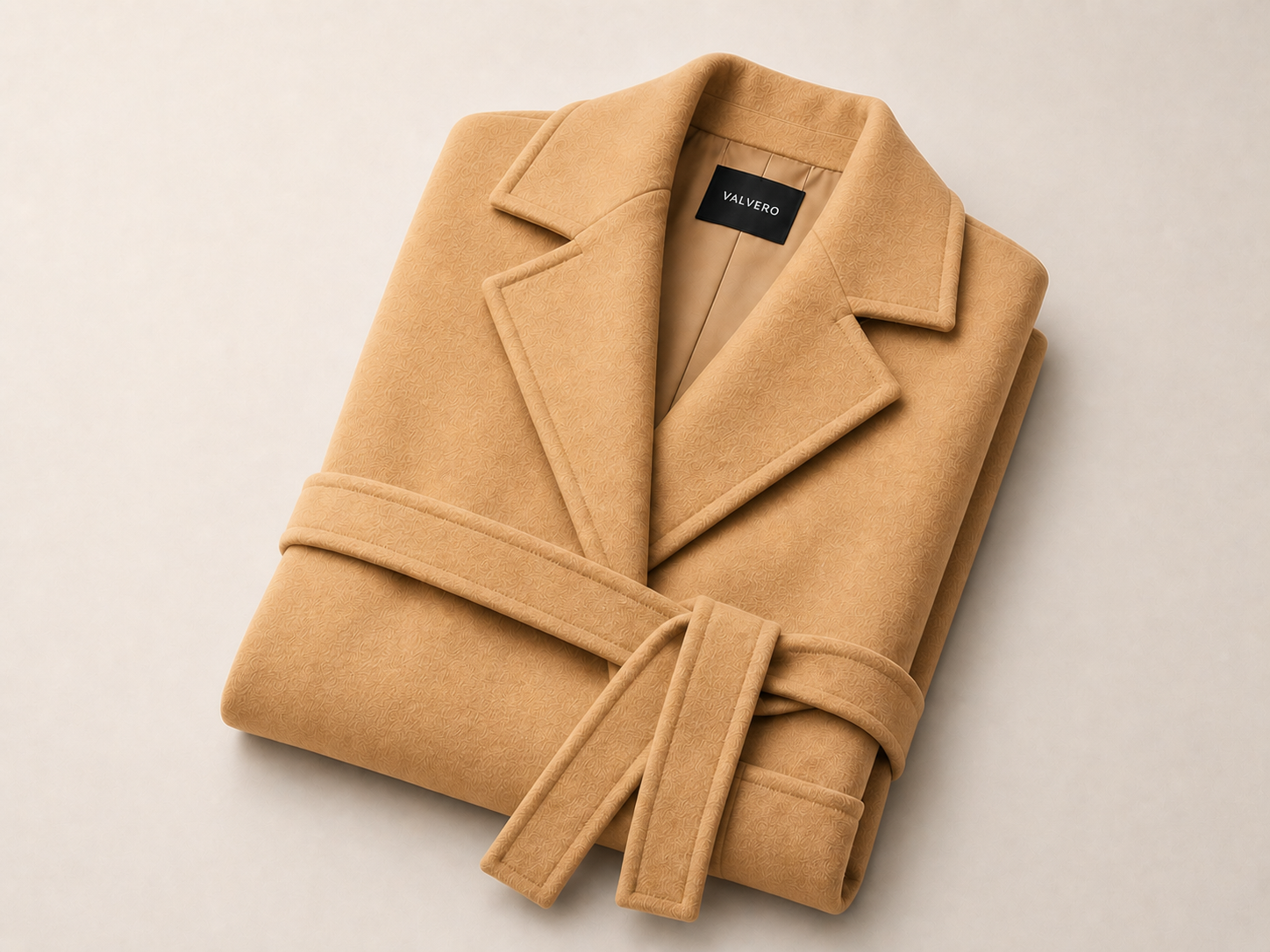 Abrigo Doble Faz en Lana y Cashmere – Silueta Cinturada